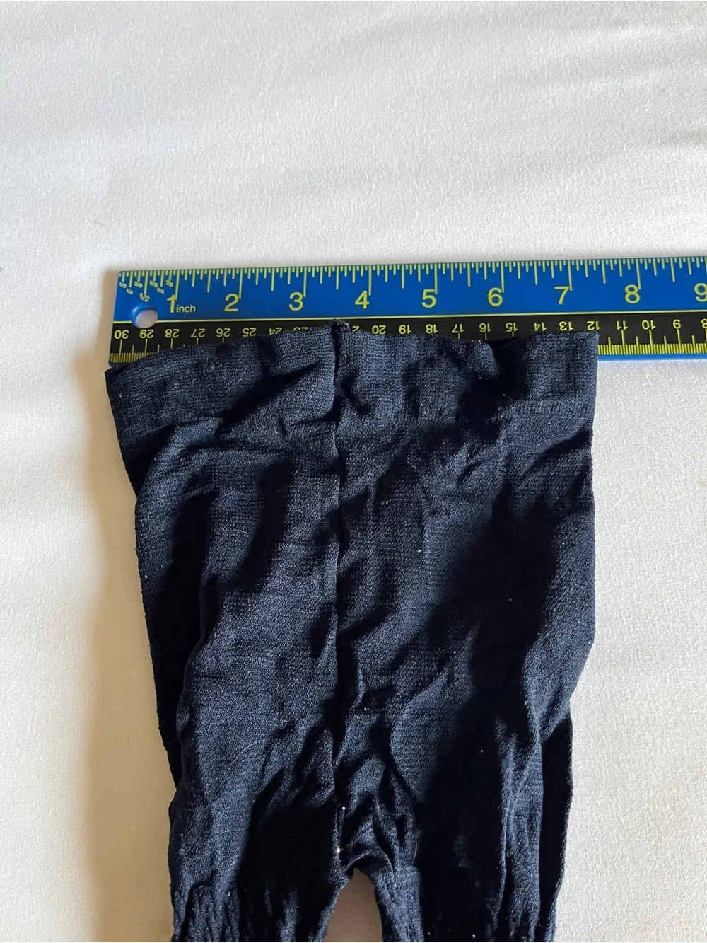Navy Dark Blue Textured Cable Knit Footed Tights Stockings Stretch Hosiery